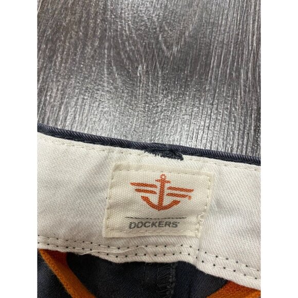 Dockers Mens Flat Front Cargo Shorts Size 34 Purple Grey Two Side Pockets - Picture 5 of 12